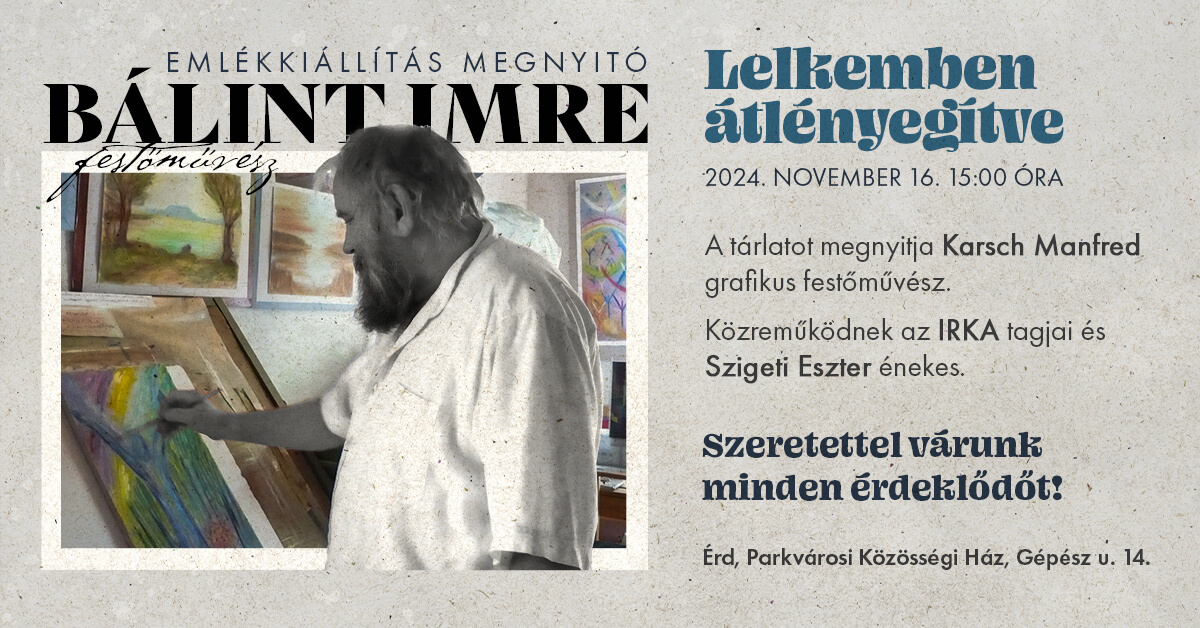 Bálint Imre emlék kiállítás