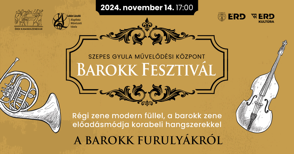 Az érdi Barokk Fesztivál előadása a barokk furulyákról.