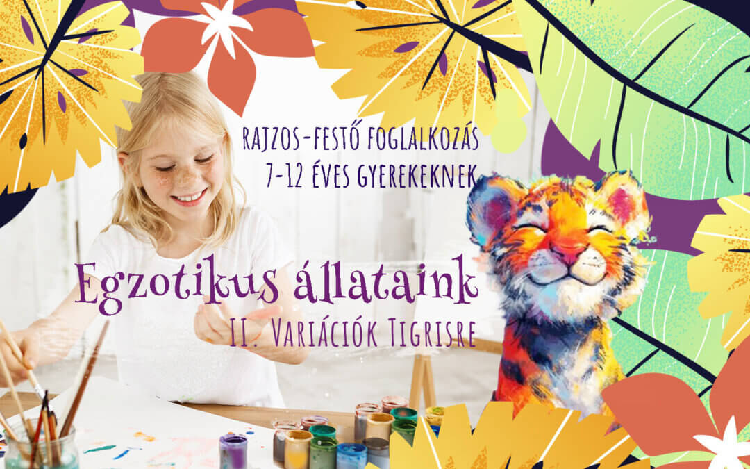 Rajzos-festő foglalkozás gyerekeknek a Parkvárosi Közösségi Házban