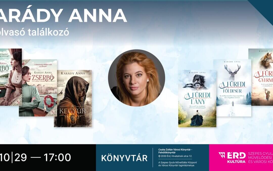 Író-olvasó találkozó Karády Annával