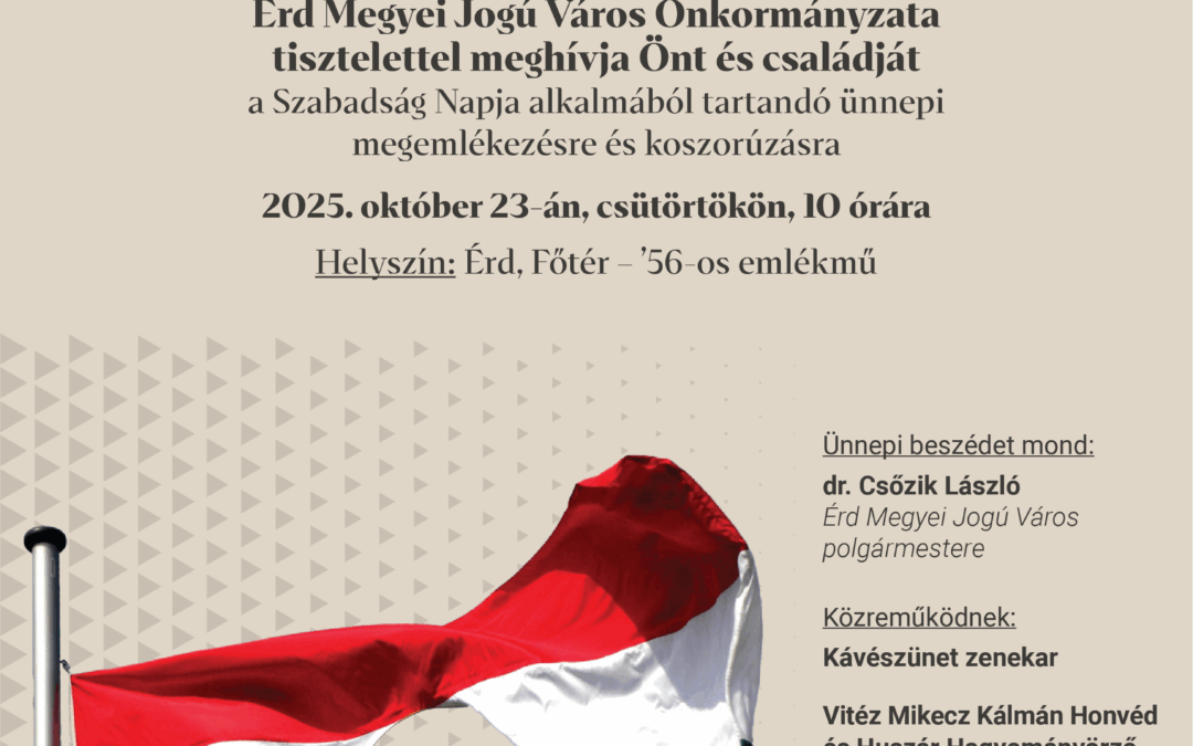 Megemlékezés Érden – október 23.