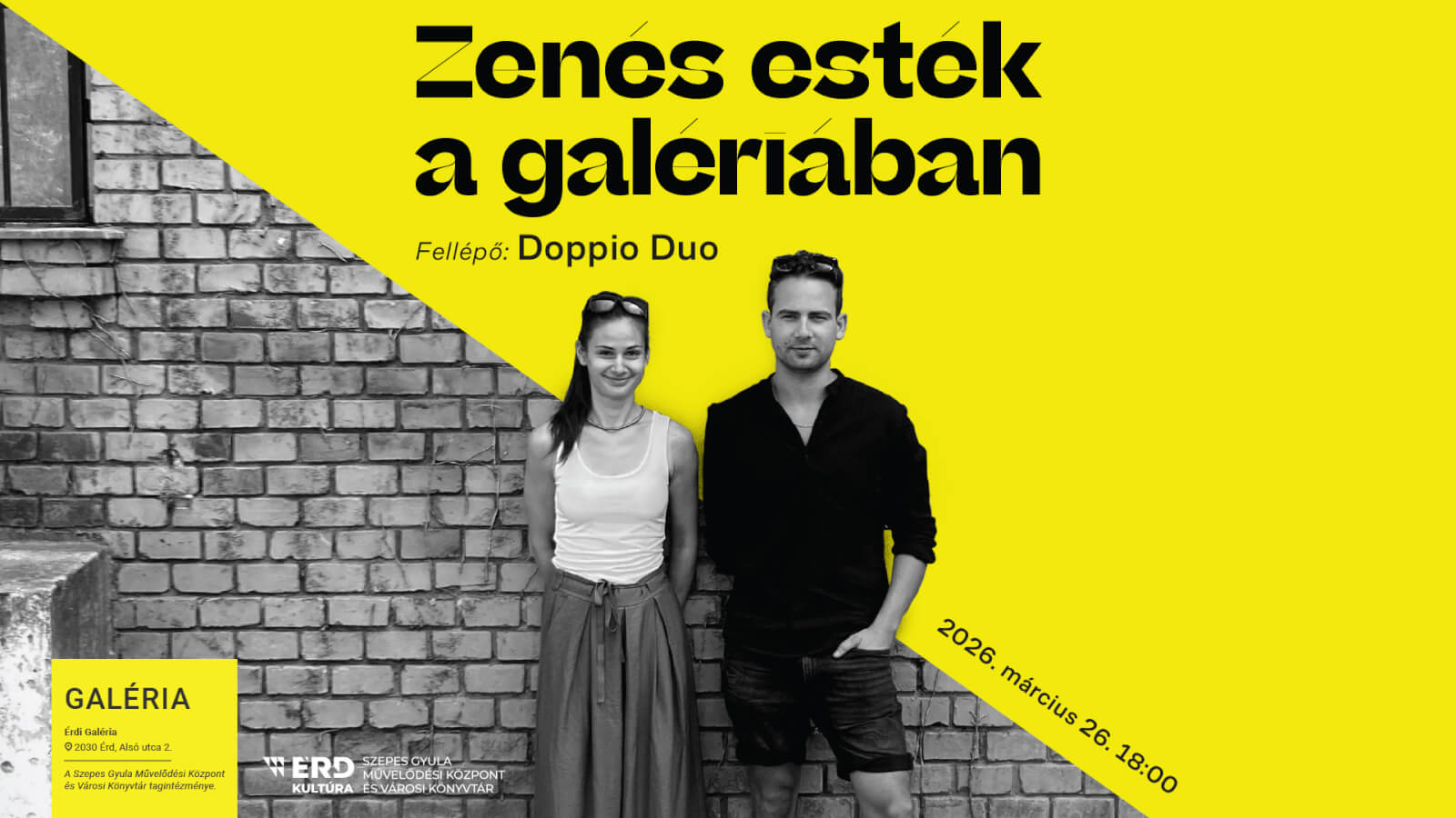 Zenés esték a Galériában "Doppio Duo"