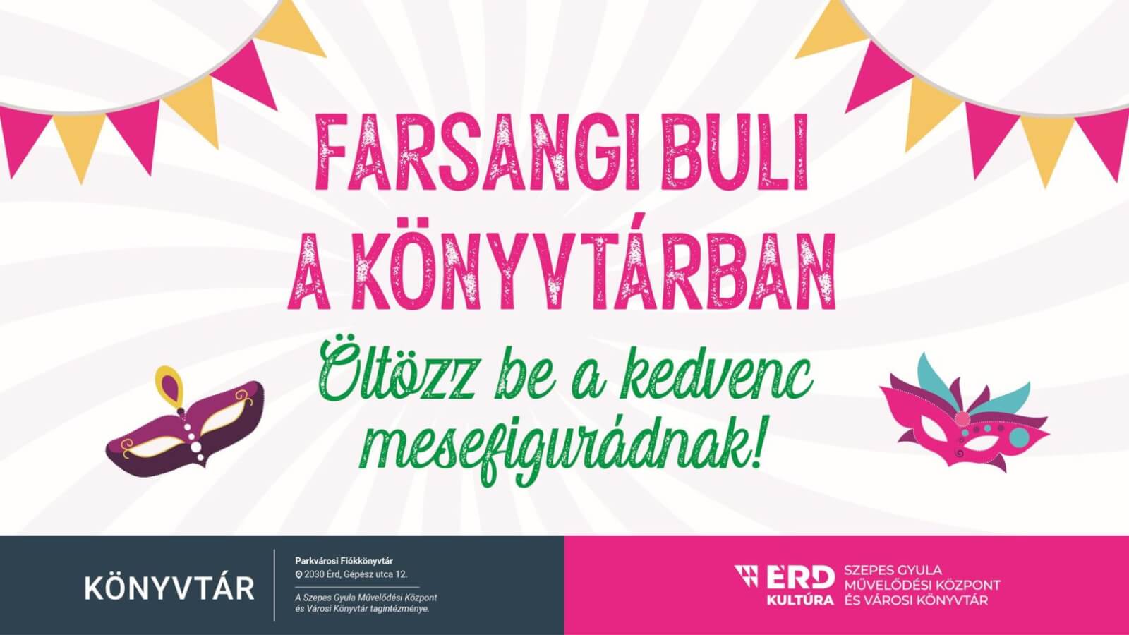 Farsangi buli a könyvtárban