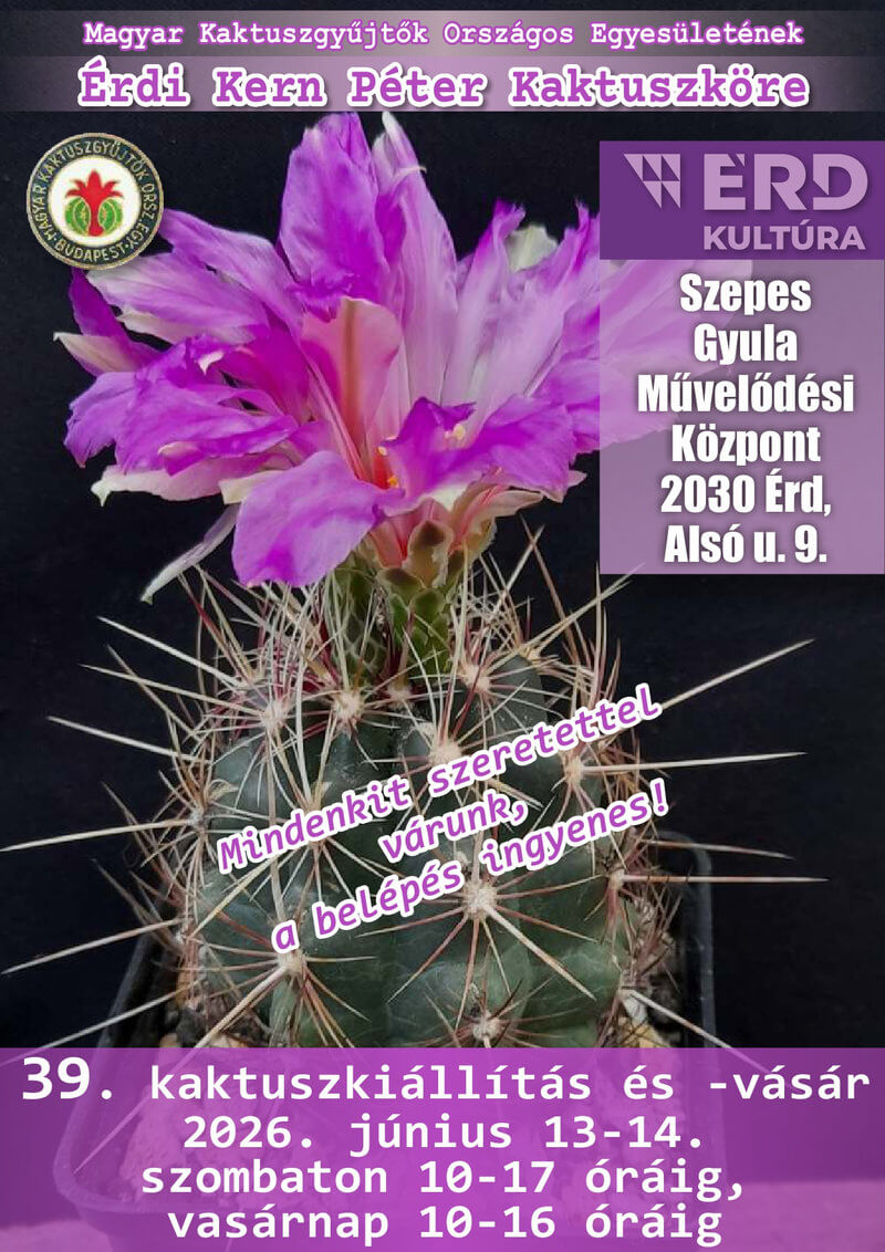 kaktuszkiállítás és vásár