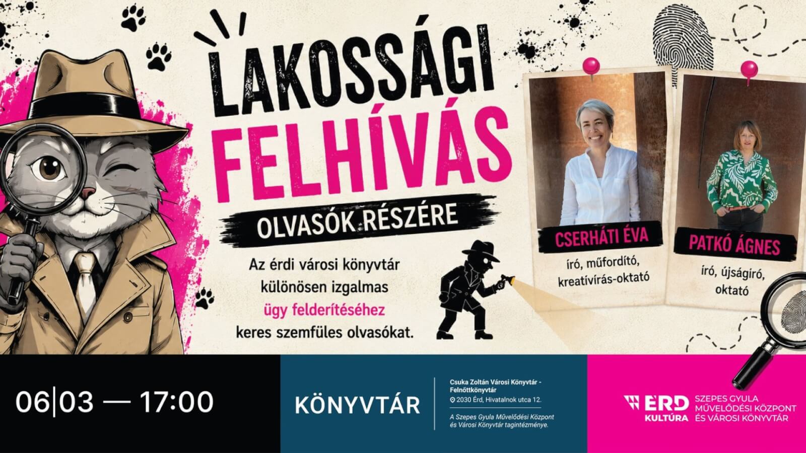 Krimióra a Felnőttkönyvtárban