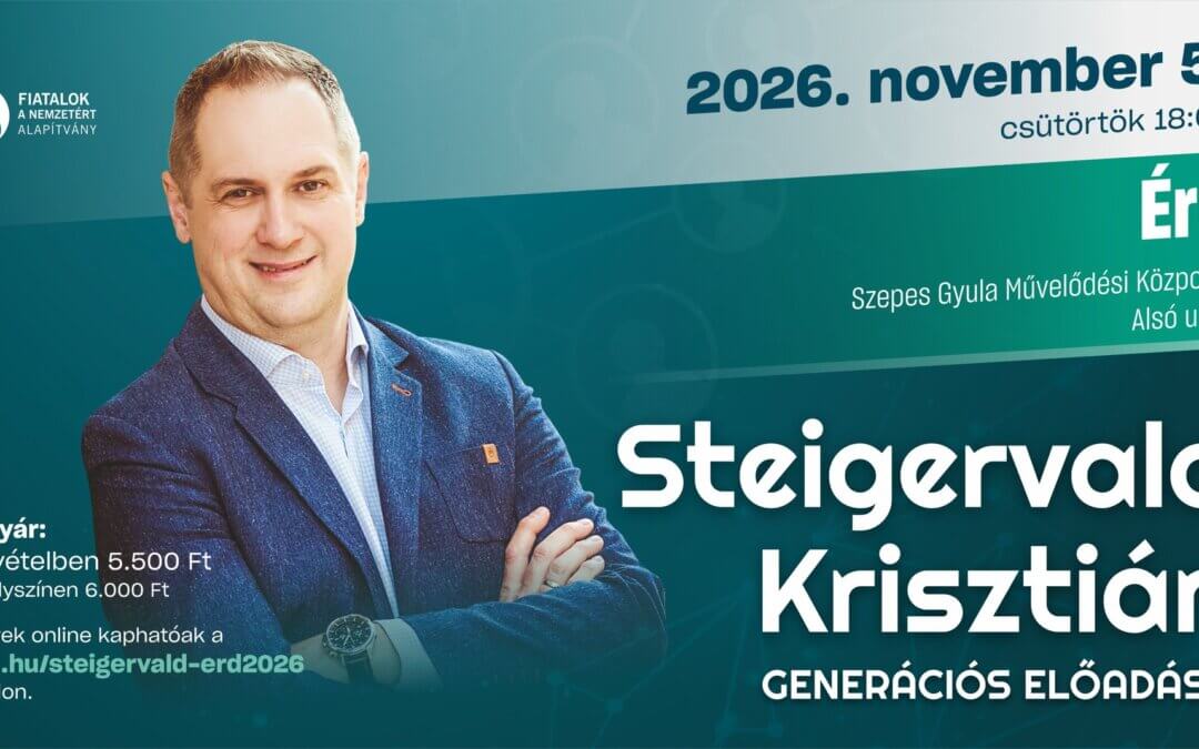 Steigervald Krisztián generációs előadása Érden