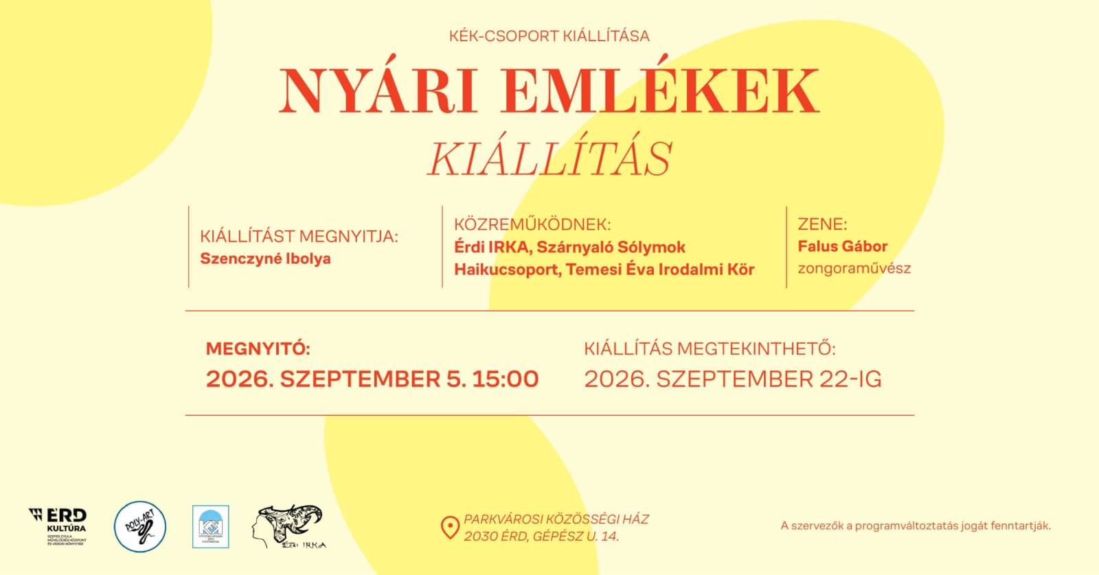 Nyári emlékek kiállítás